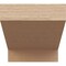 Ekena Millwork 6in. W x 6in. H x 16in. L Clemmons Woodgrain TimberThane Rafter Tail, Primed Tan RFTUR06X06X16CLERCPR - alternate 6